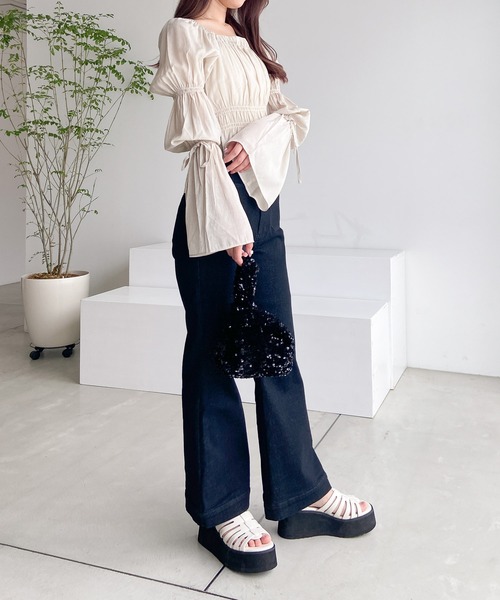 Heather（ヘザー）の「フロントポケットデニム　704503（デニムパンツ・レディース・ブラック/ブルー・SMALL/MEDIUM）」の19枚目の写真