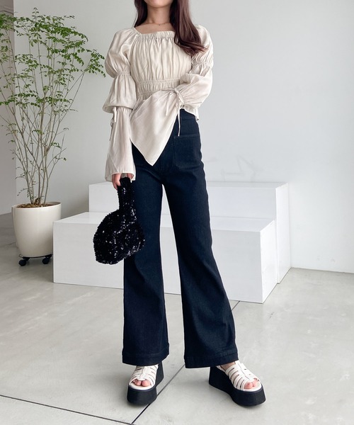 Heather（ヘザー）の「フロントポケットデニム　704503（デニムパンツ・レディース・ブラック/ブルー・SMALL/MEDIUM）」の20枚目の写真