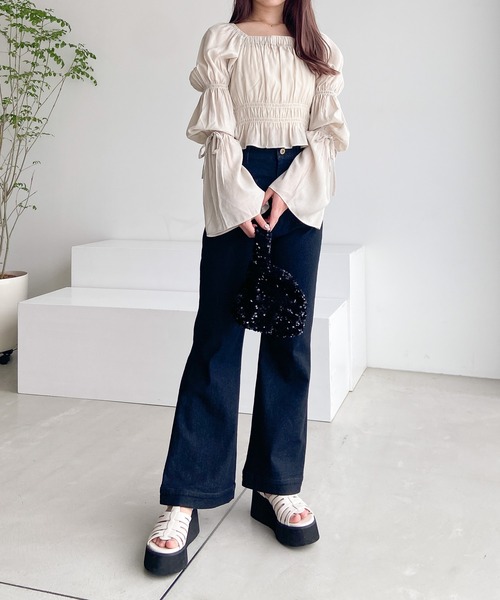 Heather（ヘザー）の「フロントポケットデニム　704503（デニムパンツ・レディース・ブラック/ブルー・SMALL/MEDIUM）」の21枚目の写真