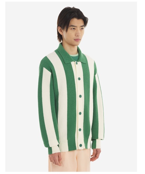 Maison Kitsune（メゾンキツネ）の「POOLSIDE STRIPES POLO（ニット/セーター・メンズ・グリーン系その他・S/M/L）」の5枚目の写真
