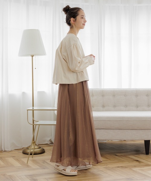 flower(フラワー)の「サニージャケット2(ノーカラージャケット・レディース・アイボリー・FREE)」の3枚目の写真