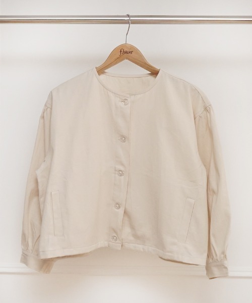 flower(フラワー)の「サニージャケット2(ノーカラージャケット・レディース・アイボリー・FREE)」の15枚目の写真