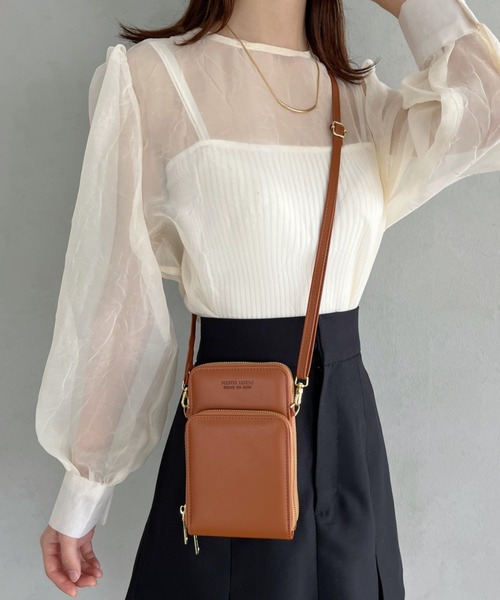 thank U more（サンキューモア）の「スクエア　スマホショルダーバッグ（ショルダーバッグ・レディース・ブルー/ブラック/ベージュ/ブラウン・FREE）」の22枚目の写真