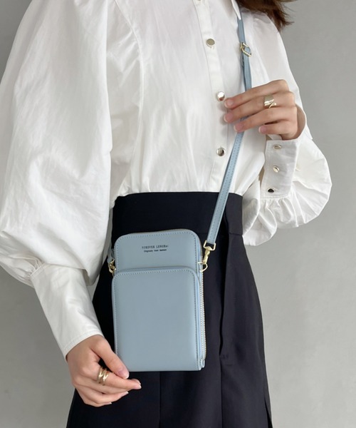 thank U more（サンキューモア）の「スクエア　スマホショルダーバッグ（ショルダーバッグ・レディース・ブルー/ブラック/ベージュ/ブラウン・FREE）」の17枚目の写真