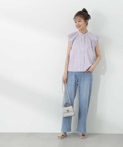 N.（N. Natural Beauty Basic）（エヌエヌナチュラルビューティーベーシック）の「【S Size Line】◆５ポケットワイドデニムパンツ（デニムパンツ・レディース・ライトブルー/ワンウォッシュ・SMALL/MEDIUM）」の22枚目の写真