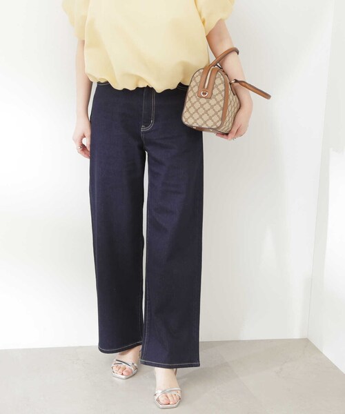 N.（N. Natural Beauty Basic）（エヌエヌナチュラルビューティーベーシック）の「【S Size Line】◆５ポケットワイドデニムパンツ（デニムパンツ・レディース・ライトブルー/ワンウォッシュ・SMALL/MEDIUM）」の21枚目の写真