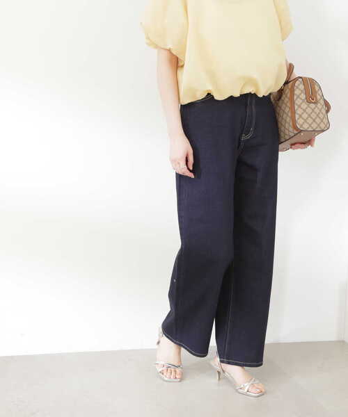 N.（N. Natural Beauty Basic）（エヌエヌナチュラルビューティーベーシック）の「【S Size Line】◆５ポケットワイドデニムパンツ（デニムパンツ・レディース・ライトブルー/ワンウォッシュ・SMALL/MEDIUM）」の20枚目の写真