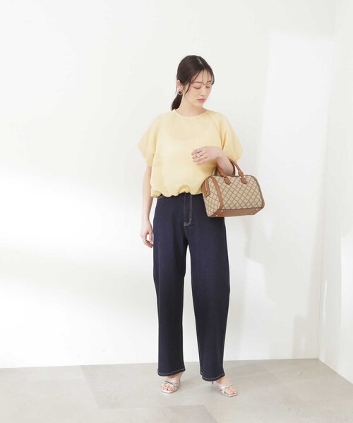 N.（N. Natural Beauty Basic）（エヌエヌナチュラルビューティーベーシック）の「【S Size Line】◆５ポケットワイドデニムパンツ（デニムパンツ・レディース・ライトブルー/ワンウォッシュ・SMALL/MEDIUM）」の18枚目の写真