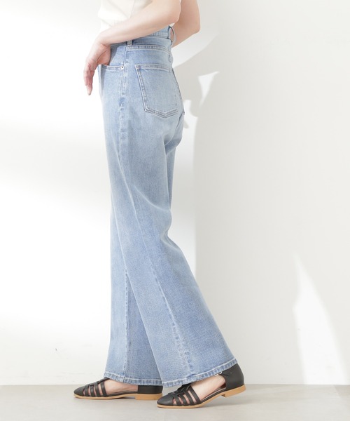 N.（N. Natural Beauty Basic）（エヌエヌナチュラルビューティーベーシック）の「【S Size Line】◆５ポケットワイドデニムパンツ（デニムパンツ・レディース・ライトブルー/ワンウォッシュ・SMALL/MEDIUM）」の14枚目の写真