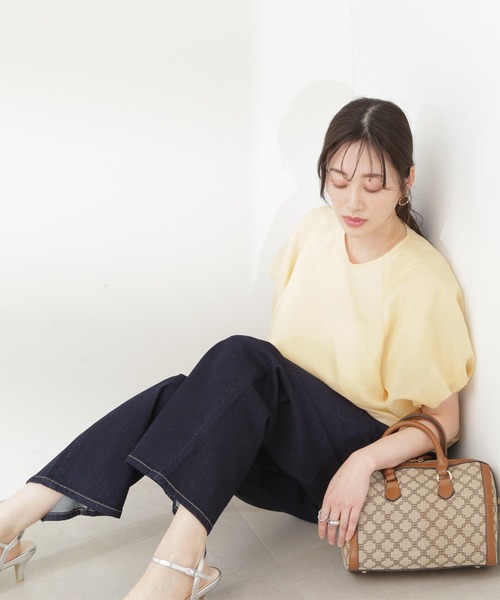 N.（N. Natural Beauty Basic）（エヌエヌナチュラルビューティーベーシック）の「【S Size Line】◆５ポケットワイドデニムパンツ（デニムパンツ・レディース・ライトブルー/ワンウォッシュ・SMALL/MEDIUM）」の9枚目の写真