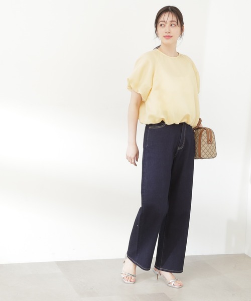N.（N. Natural Beauty Basic）（エヌエヌナチュラルビューティーベーシック）の「【S Size Line】◆５ポケットワイドデニムパンツ（デニムパンツ・レディース・ライトブルー/ワンウォッシュ・SMALL/MEDIUM）」の10枚目の写真