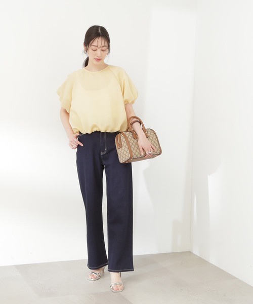 N.（N. Natural Beauty Basic）（エヌエヌナチュラルビューティーベーシック）の「【S Size Line】◆５ポケットワイドデニムパンツ（デニムパンツ・レディース・ライトブルー/ワンウォッシュ・SMALL/MEDIUM）」の11枚目の写真