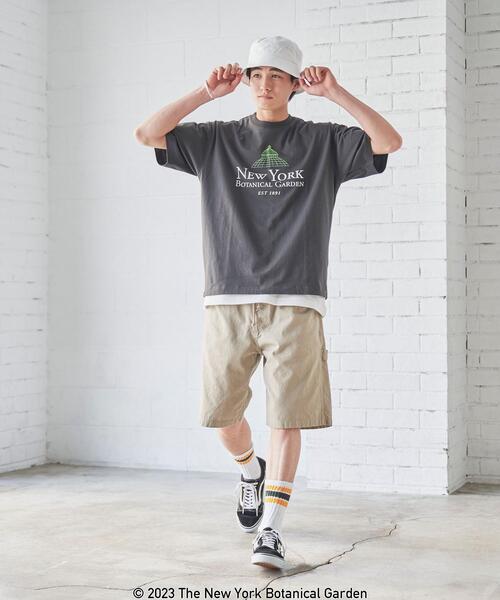 coen(コーエン)の「NY BotanicalGarden(ニューヨークボタニカルガーデン)プリントTシャツ(Tシャツ/カットソー・メンズ・その他1/ホワイト/ダークグレー・L/S/XL/M)」の6枚目の写真