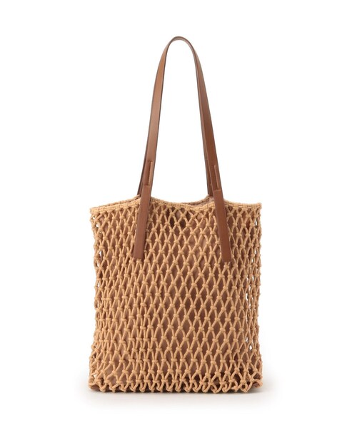 SHOO・LA・RUE（シューラルー）の「◆素材コンビマクラメトート（トートバッグ・レディース・ブラウン系/ブラック/アイボリー・00）」の8枚目の写真