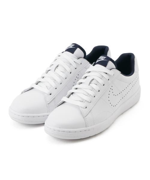 NIKE（ナイキ）の「NIKE / テニス クラシック ウルトラレザー FO (802395）（スニーカー・レディース・ホワイト/ネイビー・23/23.5/25/24.5/24）」の14枚目の写真