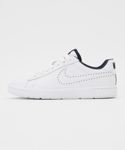 NIKE（ナイキ）の「NIKE / テニス クラシック ウルトラレザー FO (802395）（スニーカー・レディース・ホワイト/ネイビー・23/23.5/25/24.5/24）」の8枚目の写真