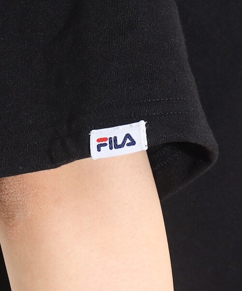 FILA(フィラ)の「【FILAコラボ】FILA×PINKLATTE バックオープンカットワンピース(ワンピース・キッズ・オフホワイト/ブラック・16/15 /14)」の18枚目の写真
