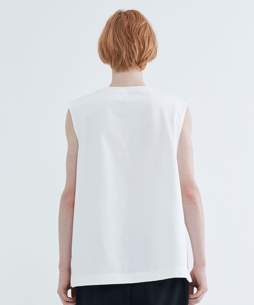 STUDIOUS(ステュディオス)の「NO SLEEVE TEE(Tシャツ/カットソー・メンズ・ブラック/ホワイト・2/3)」の22枚目の写真