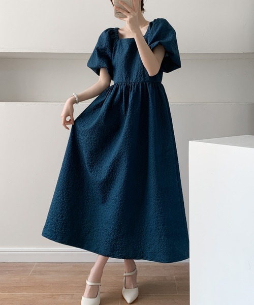 ワンピース SQUARE-SLEEVES DRESS l_20212-w1ha66z8-cvl_a.jpg