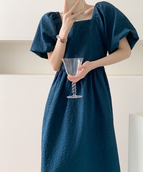 ワンピース SQUARE-SLEEVES DRESS l_20212-w1ha66z8-cvl_a.jpg