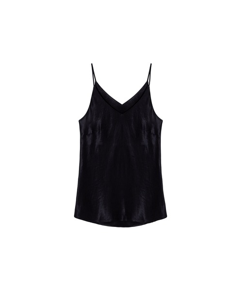 EKCOOKIES(イーケークッキーズ)の「【 EKCOOKIES 】Vネック光沢キャミソール(キャミソール・レディース・ブラック/シルバー・S/M/L)」の16枚目の写真