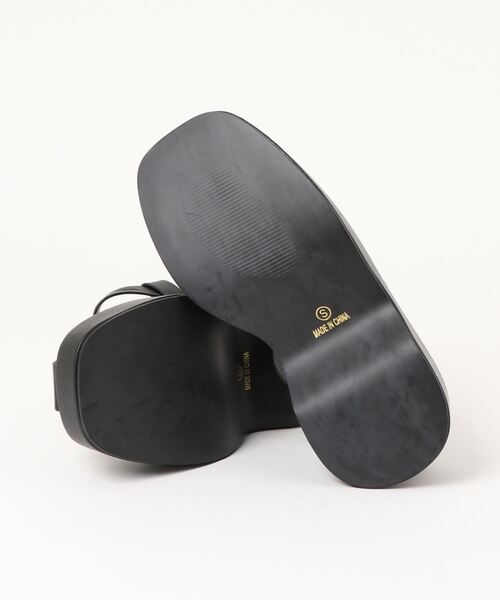 Fabby fabby（ファビィーファビィー）の「グルカワイド厚底サンダル（サンダル・レディース・ブラック/オフホワイト・MEDIUM/LARGE/SMALL）」の4枚目の写真