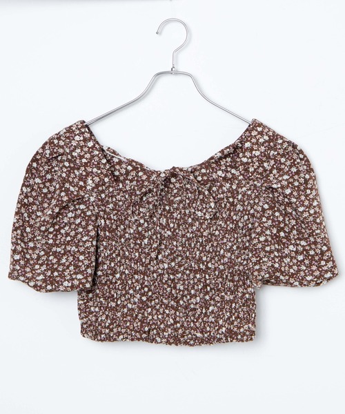 WEGO（ウィゴー）の「WEGO/バルーンスリーブフラワーブラウス（シャツ/ブラウス・レディース・ブラウン/ブラック・FREE）」の18枚目の写真