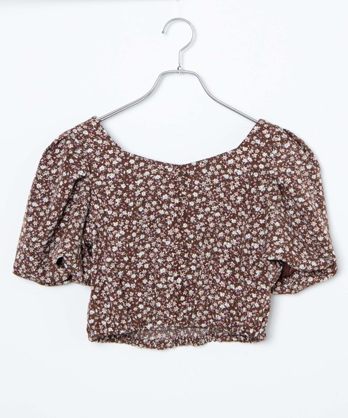 WEGO（ウィゴー）の「WEGO/バルーンスリーブフラワーブラウス（シャツ/ブラウス・レディース・ブラウン/ブラック・FREE）」の22枚目の写真