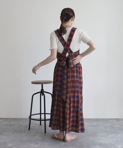 fredy emue（フレディエミュ）の「チェックフレアースカート（スカート・レディース・ブルー系その他/パープル系その他・38/36）」の12枚目の写真