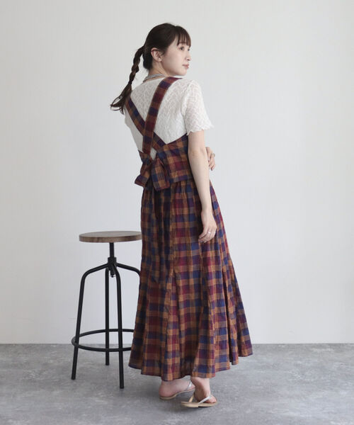 fredy emue（フレディエミュ）の「チェックフレアースカート（スカート・レディース・ブルー系その他/パープル系その他・38/36）」の16枚目の写真