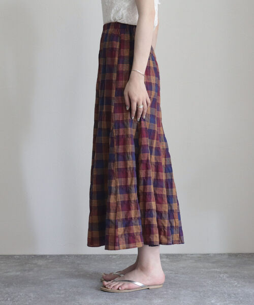 fredy emue（フレディエミュ）の「チェックフレアースカート（スカート・レディース・ブルー系その他/パープル系その他・38/36）」の13枚目の写真