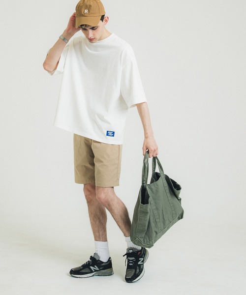 coca（coca）（コカ）の「メンズワンポイント刺繍Tシャツ（Tシャツ/カットソー・メンズ・ホワイト/ダークブルー・M/L/XL）」の6枚目の写真