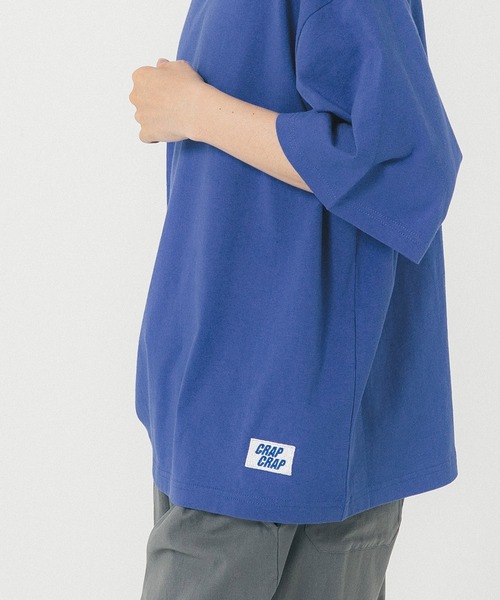 coca（coca）（コカ）の「メンズワンポイント刺繍Tシャツ（Tシャツ/カットソー・メンズ・ホワイト/ダークブルー・M/L/XL）」の5枚目の写真