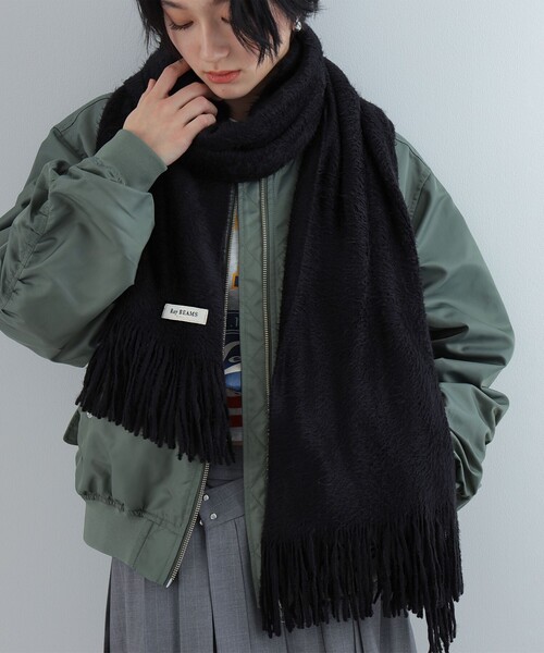 Ray BEAMS（レイビームス）の「Ray BEAMS / 無地 カラー ロング マフラー（マフラー・レディース・イエロー/ラベンダー/オフホワイト/ブラック/ライトグレー/ピンク・ONE SIZE）」の18枚目の写真