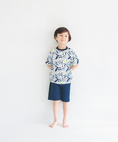 BRANSHES(ブランシェス)の「【WEB限定】パジャマ 半袖セットアップルームウェア(ルームウェア/パジャマ・キッズ・ネイビー/オフホワイト/ターコイズブルー・110/100/140/120/130)」の19枚目の写真