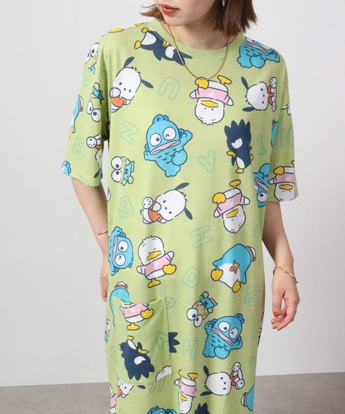 セール】sanrio/ｻﾝﾘｵ キャラクター 半袖Tシャツ ワンピース