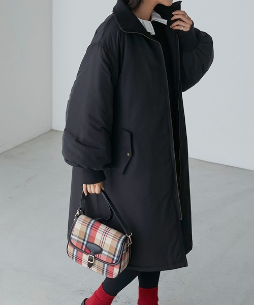 BONLECILL（ボンルシール）の「2wayリブネック バックヨークコート（その他アウター・レディース・ベージュ/カーキ/ブラック/アイボリー・FREE）」の16枚目の写真