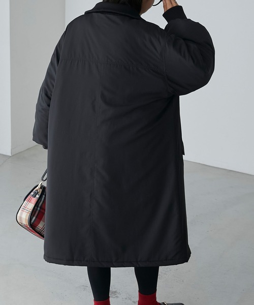 BONLECILL（ボンルシール）の「2wayリブネック バックヨークコート（その他アウター・レディース・ベージュ/カーキ/ブラック/アイボリー・FREE）」の17枚目の写真