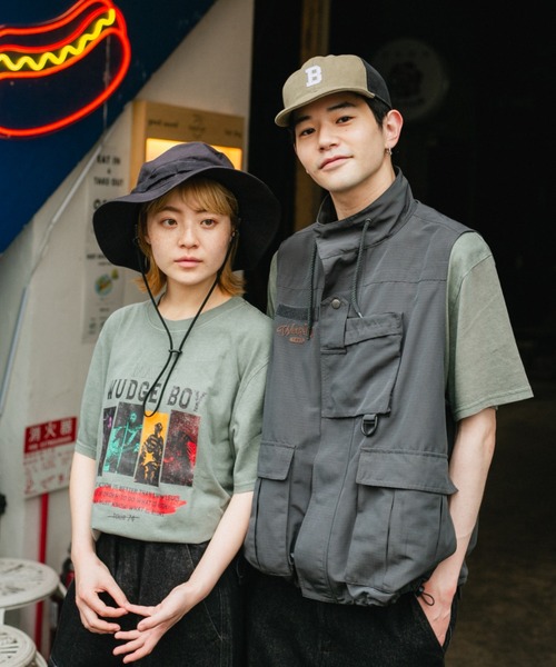 WudgeBoy(ワッジボーイ)の「WudgeBoy pigment band tour Tee(Tシャツ/カットソー・レディース・グレー/アイボリー・MEDIUM/LARGE)」の12枚目の写真
