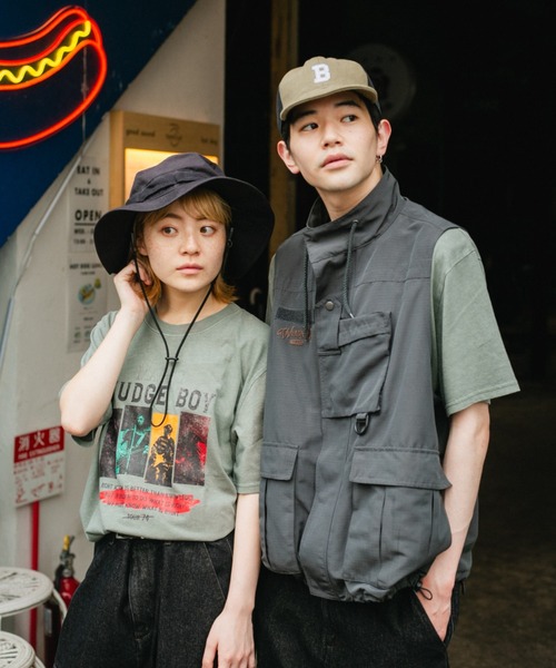 WudgeBoy(ワッジボーイ)の「WudgeBoy pigment band tour Tee(Tシャツ/カットソー・レディース・グレー/アイボリー・MEDIUM/LARGE)」の11枚目の写真