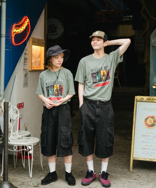 WudgeBoy(ワッジボーイ)の「WudgeBoy pigment band tour Tee(Tシャツ/カットソー・レディース・グレー/アイボリー・MEDIUM/LARGE)」の10枚目の写真