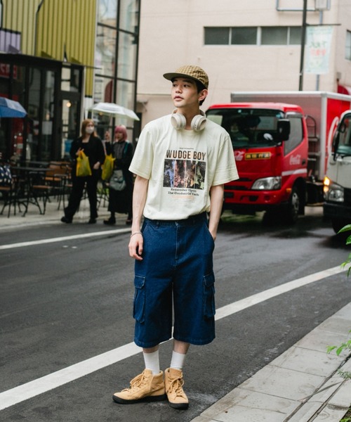 WudgeBoy(ワッジボーイ)の「WudgeBoy pigment band tour Tee(Tシャツ/カットソー・レディース・グレー/アイボリー・MEDIUM/LARGE)」の16枚目の写真