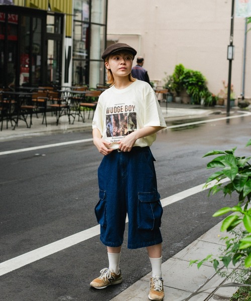 WudgeBoy(ワッジボーイ)の「WudgeBoy pigment band tour Tee(Tシャツ/カットソー・レディース・グレー/アイボリー・MEDIUM/LARGE)」の17枚目の写真