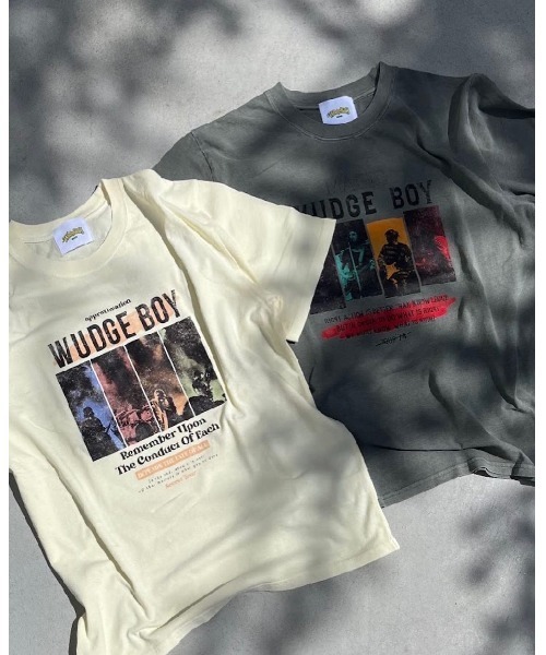 WudgeBoy(ワッジボーイ)の「WudgeBoy pigment band tour Tee(Tシャツ/カットソー・レディース・グレー/アイボリー・MEDIUM/LARGE)」の21枚目の写真