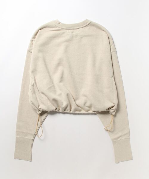 emmi（エミ）の「【emmi atelier】ラメ裏毛クロップドプルオーバー（Tシャツ/カットソー・レディース・ライトベージュ/オフホワイト・FREE）」の22枚目の写真