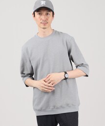 TAKEO KIKUCHI | 【抗菌防臭】スラブ 梨地 7分袖カットソー(Tシャツ/カットソー)