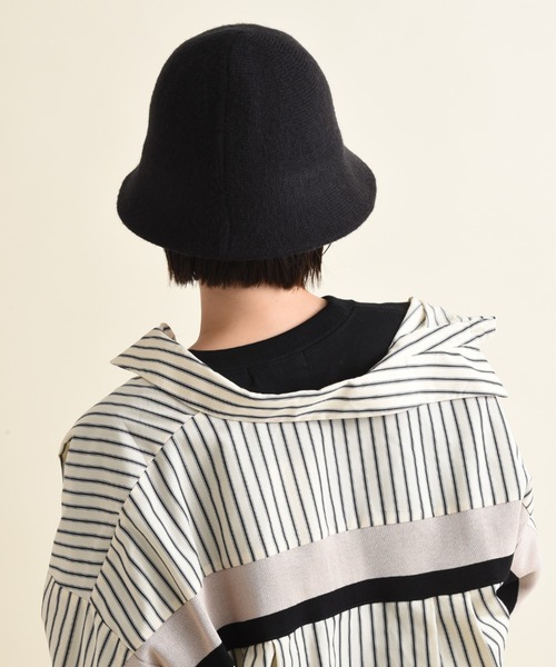 INTERPLANET(インタープラネット)の「ニットクロシェ(ハット・レディース・モカ/アイボリー/ブラック・フリー)」の5枚目の写真