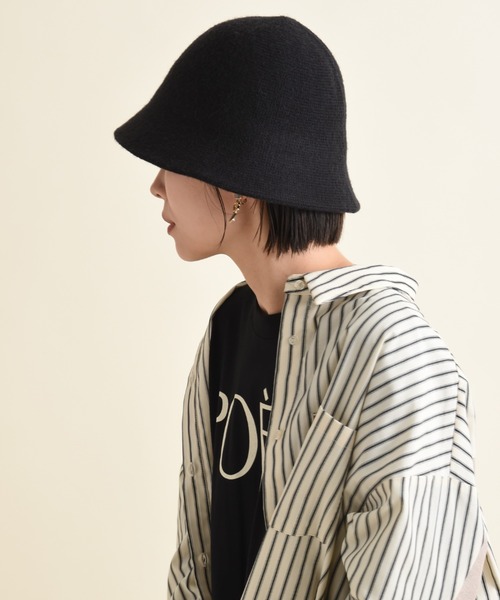 INTERPLANET(インタープラネット)の「ニットクロシェ(ハット・レディース・モカ/アイボリー/ブラック・フリー)」の7枚目の写真