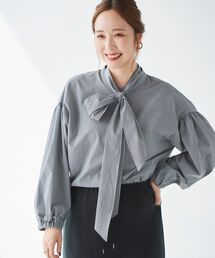 le.coeur blanc | ギンガムチェックボウタイブラウス(シャツ/ブラウス)