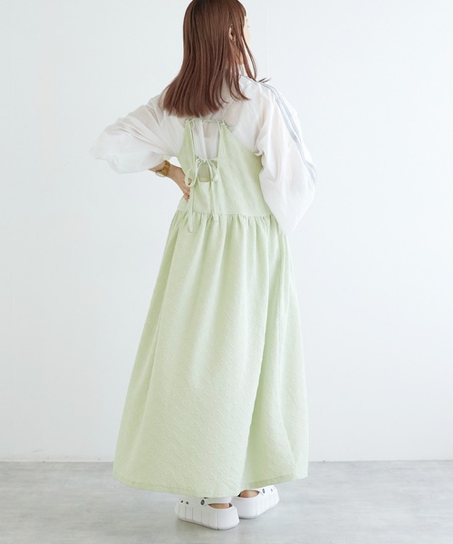 andmary ハートステッチキャミワンピース 